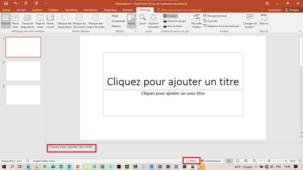 présentation avec Microsoft PowerPoint