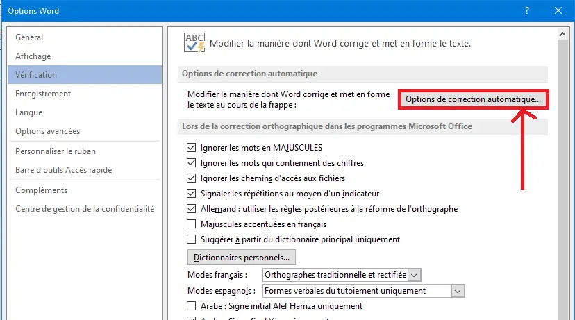 Comment activer la correction automatique dans Microsoft Word