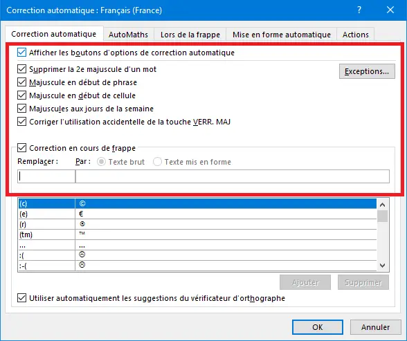 Comment activer la correction automatique dans Microsoft Word